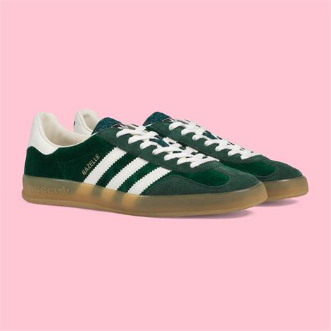 gucci gazelle green sneakers